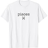 Pisces Symbol - Astrology Zodiac Sign Minimalist T-Shirt