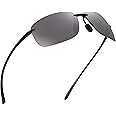 JIM HALO Sport Sunglasses for Men Women TR90 Rimless Frame for Running Fishing Cycling Driving
