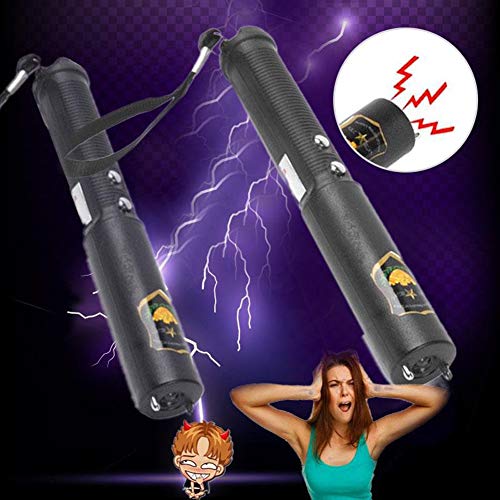 HsgbvictS Novelty & Gag Toys Electric Shock Batons Joke Prank Trick Flashlight Stick Gadget Fool's Day Gift Flashlight, Safe, Funny Gift - Black