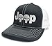 Jeep Logo With Punisher Skull Symbol Embroidered Mesh/Twill Cap (White/Charcoal)
