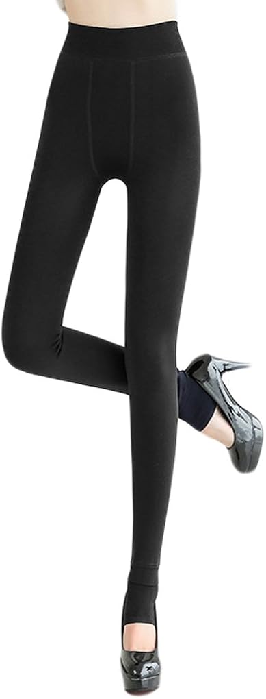 Romastory Winter Warm Women Velvet Elastic Leggings Pants (Black) one size at  Women’s Clothing store