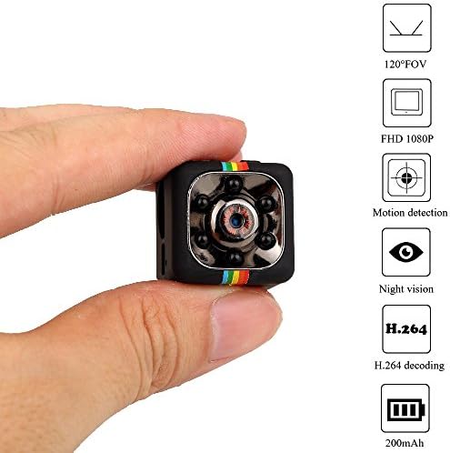 Mini Spy Camera 1080/720P Portable Security Camera with Motion Detection or Continious Night Vision Long Time Recording