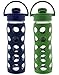 2-Pack Lifefactory 16-Ounce Flip Cap Beverage Bottles (Midnight and Grass)