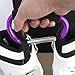 Shells Magic Purple Color Extra-large D-Shape Super-handy Snap Hook Hanger Bags Holder Carrier Mommy Hook Carry Handle With Soft Foam Grip (Purple)
