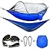 Camping Hammock with Mosquito Bug Netting Tent,iSPECLE Hanging Swing Outdoor Travel Hammock Bed with Tree Straps Stuff Sack Lightweight Folding Portable Easy to Set up Yard Backpacking Hiking Sleeping