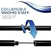 1 Wading Staff, Collapsible Pole, 3 Pieces, Light Weight Poles, Sticks for Hiking & Trekking