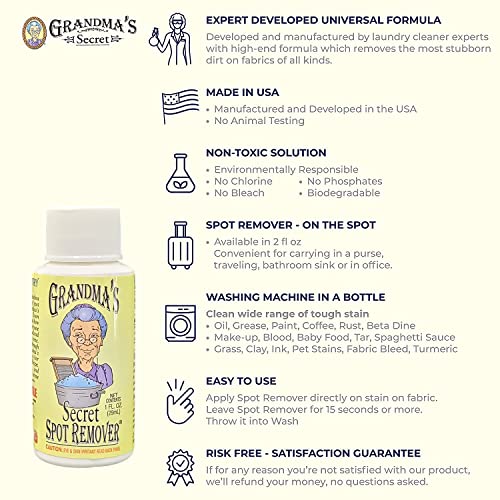 Grandma's Secret Spot Remover Chlorine, Bleach And ToxinFree Stain