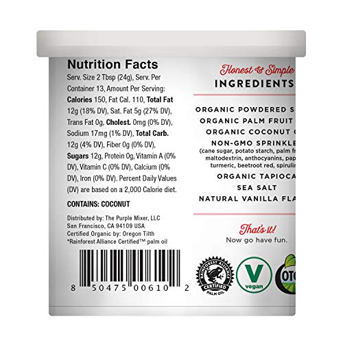 MISS JONES BAKING CO. CONFETTI POP VEGAN FROSTING, 11.98 OUNCE