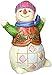 Jim Shore Heartwood Creek JS HWC Fig Snowman/Holly Vest Figurine