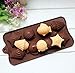 POPBLOSSOM Brown Silicone Mold for Chocolate Candy Seashell Shells Star Fish Tray 3 Molds