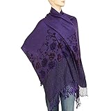 Falari Women's Flower Printed Pashmina Style Shawl Wrap Scarf 78