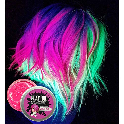 image for Great Lengths Play 'Do Temporary Hair Color Bright Neon Pink, Hair Wax