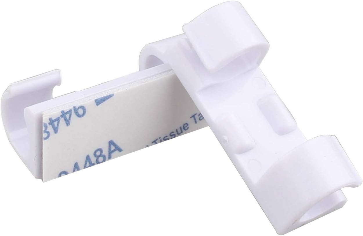 Futheda 20Pcs Strong Self-Adhesive Small Cable Clips Cable Drop Wire Holder - Image 3