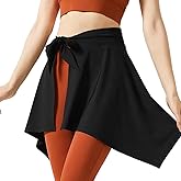 LJVOGUES Butt Cover up for Leggings, Ballet Wrap Skirt Women Gym Cover Up Dance Wraps Skirt, Athletic Skirt for Yoga Gym