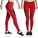 TALACCA Workout Sport Leggings High Waist Black Mesh Capri Yoga Pants with Pocket for Women
