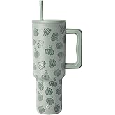 Simple Modern Halloween 40 oz Trek Tumbler with Handle and Straw Lid | Cup Holder Friendly Insulated Stainless Steel Travel Mug | Gourdgeous Green