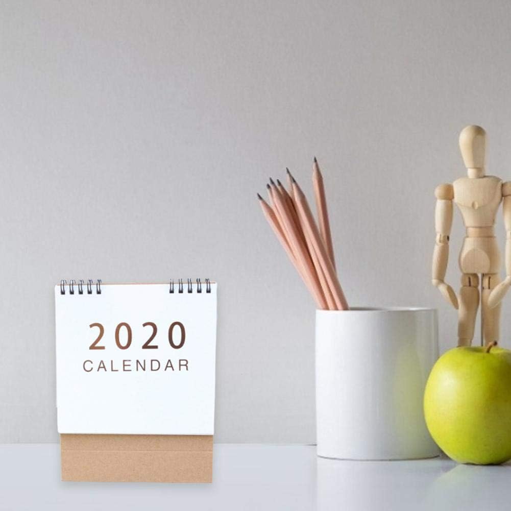 NOWAYTOSTART table calender 2020, Desk Calendar Creative Schedule Memo DIY Calendar With Emoji Sticker, For School, Office, Home