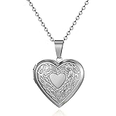 Borhmty Custom Photo Locket Necklace for Women Mother Aunt Birthday Gifts from Niece Daughter Memory Memorial Gifts for Loss of Loved One Mother Daughter Locket Necklaces for Women