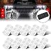 Audew 12V 60 LED Car Interior Lighting Lamp Waterproof Kit Ceiling Lights Kit for Vans Boats Caravans Trailers Lorries HGV
