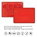 Baby Feeding Mat, BliGli Toddlers Silicone Placemat, Strong Suction Non-Slip Baby Plates for Babies Toddlers and Kids, Dishwasher/Microwave Oven Safe, Fits Most High Chair Trays (Red Crab)
