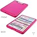 Tribe RN Nursing Clipboard with Storage - Medical Clipboard Nursing Essentials for Nurses and Nursing Students School Supplies with Quick Access Reference Guide (Pink)