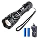 Leyic Ultra Bright CREE XML T6 LED 600 Lumen Tactical Flashlight Water Resistant Camping Torch Adjustable Focus 5 Light Modes for Indoor and Outdoor Sports