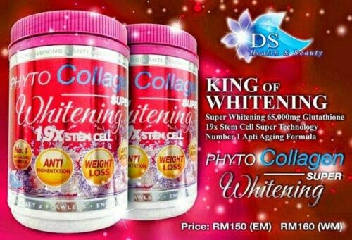 Amazon Com Phyto Collagen Whitening 19x Stem Cell Anti Aging Pro Whitening Results Energy Beauty