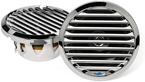 Aquatic AV PR 6.5 Pro-Series Chrome Marine Speaker 100W MAX, 50W RMS Chrome AQ-SPK6.5-4LC