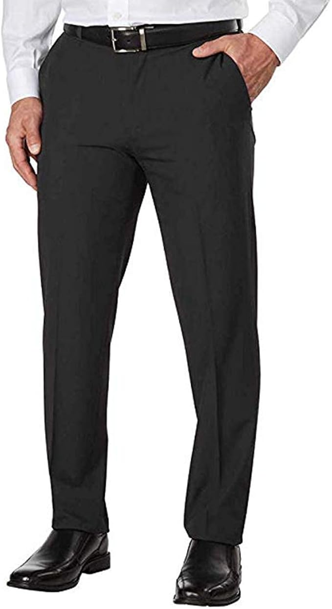 izod men's performance stretch straight dress pant