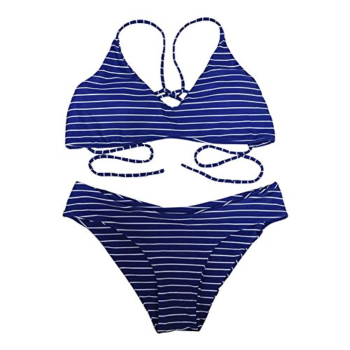 Womens Swimsuits 2 Pcs Brazilian Top Thong Bikini Set High Waisted Bathing Suits for Women