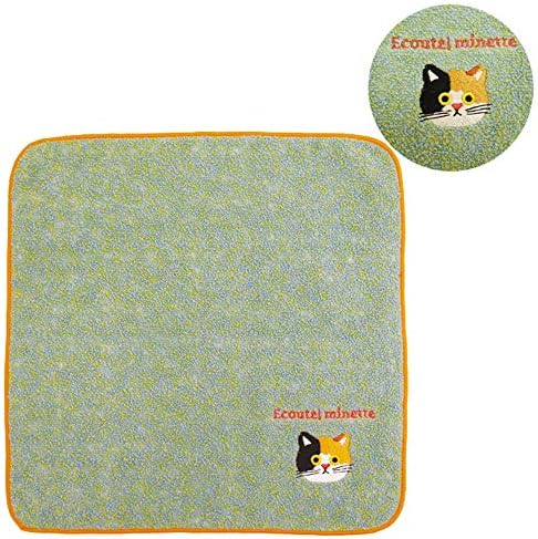 日本製 エクート Ecoute ミックスタオルハンカチ みけ ねこ Minette ミネット ネコ 猫 タオル ハンカチ