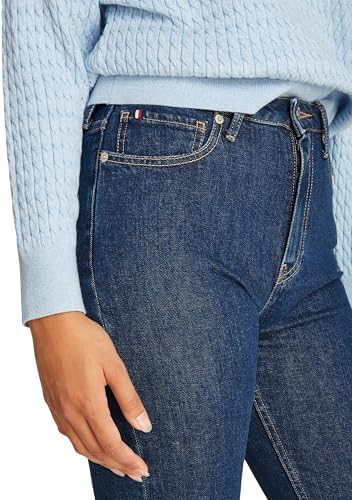 Damen Jeans Hose Slim Cigarette Ace High Waist, Blau (Ace), 32W/29L