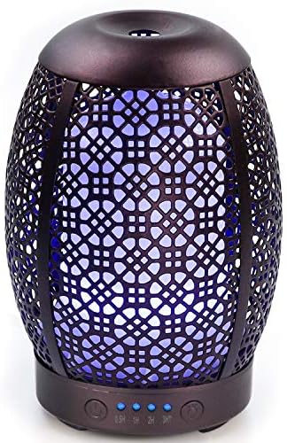 Essential Oil Diffuser, ARVIDSSON 100ml Metal Ultrasonic Aromatherapy Diffusers for Essential Oils, 7 Colors Night Light & Auto-off