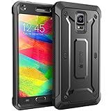 Samsung Galaxy Note 4 Case, SUPCASE [Heavy Duty] Belt Clip Holster Case for Galaxy Note 4 [Unicorn Beetle PRO Series] Full-body Rugged Hybrid Protective Cover with Built-in Screen Protector (Black/Black), Dual Layer Design + Impact Resistant Bumper