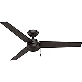 Hunter 59261 Contemporary Modern 52" Ceiling Fan from Cassius Collection Dark, Premier Bronze Finish