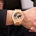 DEALENB Wooden Mens Watches Handmade Natural Wood Watch Lightweight Vintage Wooden Watch Quartz Casual Wrist Watches for Men