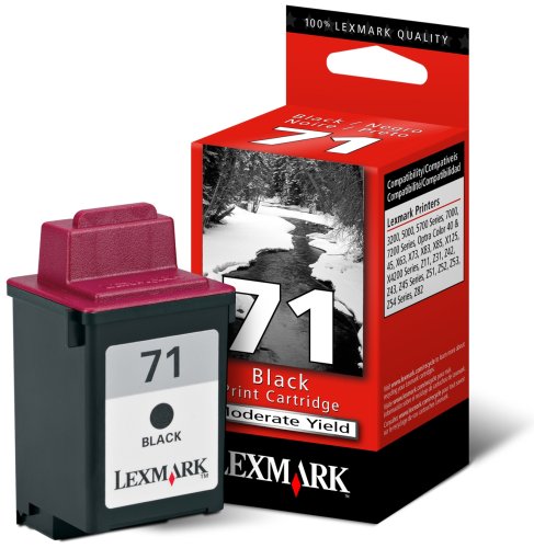 Lexmark No 71 Black Ink Cartridge 15M2971