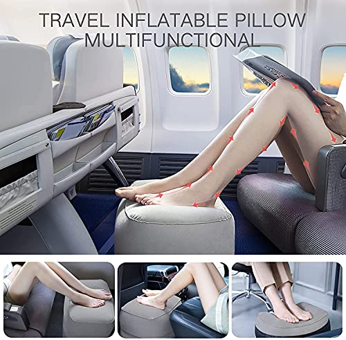 inflatable foot rest plane