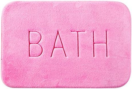 XHSP Thickened Memory Foam BATH Mats Door Entrance Mats Living Room Bedroom Kitchen Bathroom Non-slip Area Rugs Doormats,40x60cm/16"x24" Pink