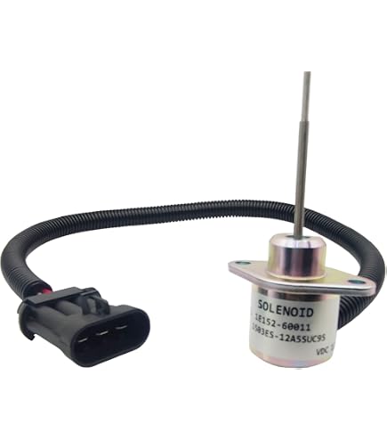 Fuel Shut Off Solenoid Stop Valve 12V For Kubota Engine V2203-DI, Carrier Vector 1800/1800MT - View #12