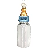 Old World Christmas Ornaments Boy Baby Bottle Glass Blown Ornaments for Christmas Tree