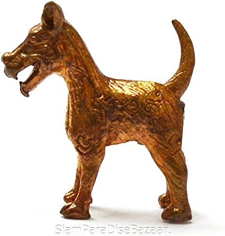 Thai Jewelry Pendant Wealth Lucky Powerful Dog / Sunaak Jaowdeang Mhahalaap Good Luck Charm Amulet