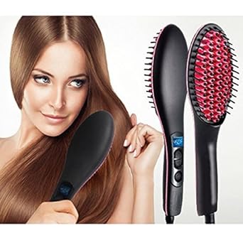 Unique Vatika Ceramic Hair Straightener Brush Perfectly Straight