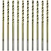 HTS 116V8 10 Pc Titanium Coated Twist Drill Bits (50)