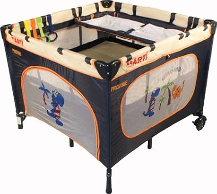 Laufgitter Tragbar Und Klappbar Laufstall Krabbelgitter Arti Luxurygo Beige Navy Blau Amazon De Baby