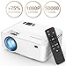 DBPOWER Projector, Upgraded 3500 Lux Mini Projector, 50000 Hrs 1080P Supported Video Projector Compatible with HDMI, USB, VGA, AV, TF, TV Stick and Smartphone (Upgraded Brightness and Reduced Noise) primary