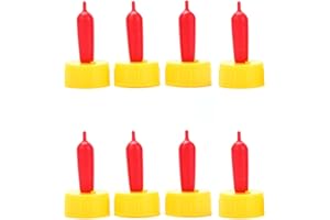 UAIAGM 8 Pack Goat Nipple Bottles - Nipple for Feeding Goats - Soft Rubber Pacifier for Nursing Lambs and Goat Kids - Essential Supplies for Feeding Goats - The Miracle Nipple Bottle Pops Included
