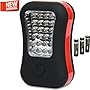 LED Work Light Flashlight for Camping, Home, Emergency Kit, Auto, DIY & More! Ultra-Bright Flood Light w/ *FREE* Batteries - Perfect Gift, Buy 1 Give 1! (1-Pack Red)