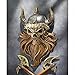 Design Toscano The Skull of Valhalla Viking Warrior Wall Statue, 14 Inch, Full Color Finish