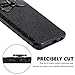 LONTECT Compatible Galaxy S9 Case Glitter Sparkle Bling Shock Absorbing Flex TPU Rubber Case Cover with Cute Ring Grip Holder Kickstand for Samsung Galaxy S9, Black